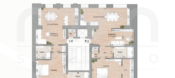 Офис с 4 комнатами в Пескара, Италия № 19235 5