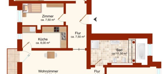 Apartamento de 3 habitaciónes en Mariendorf, Germany No. 334634 12