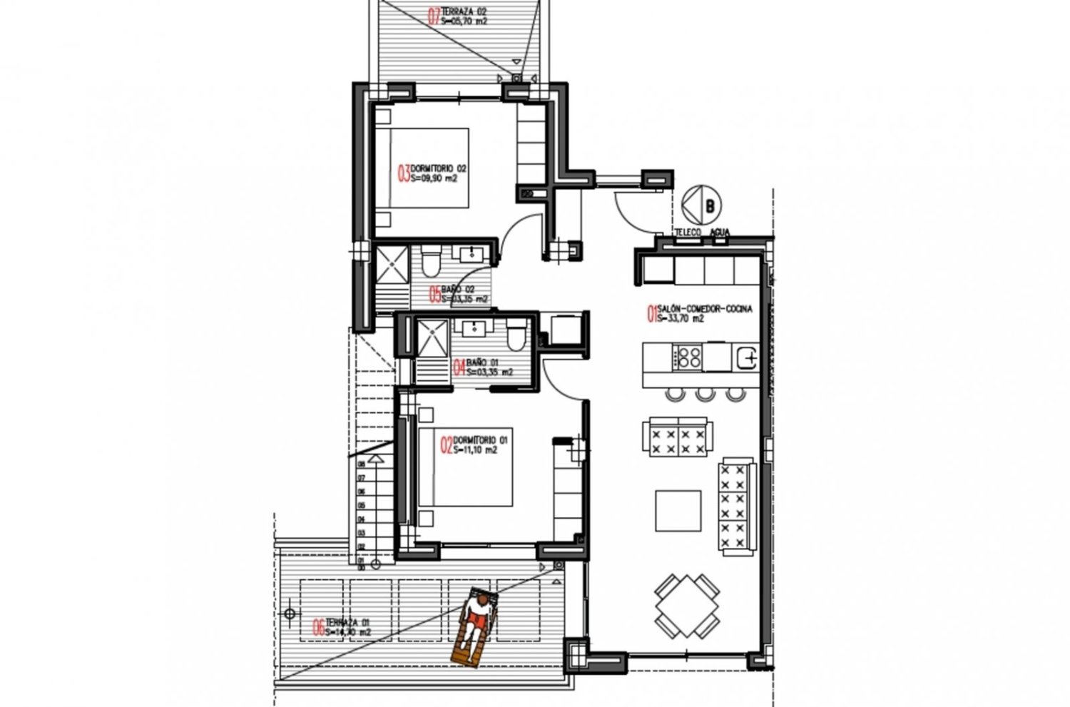 2 chambres Appartement à Valencian Community, Spain No. 284552
