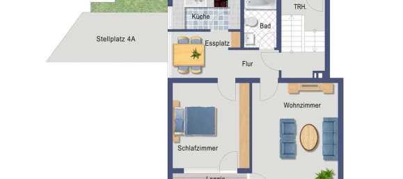 Квартира с 1 спальней в Штутгарт, Германия № 34250 14