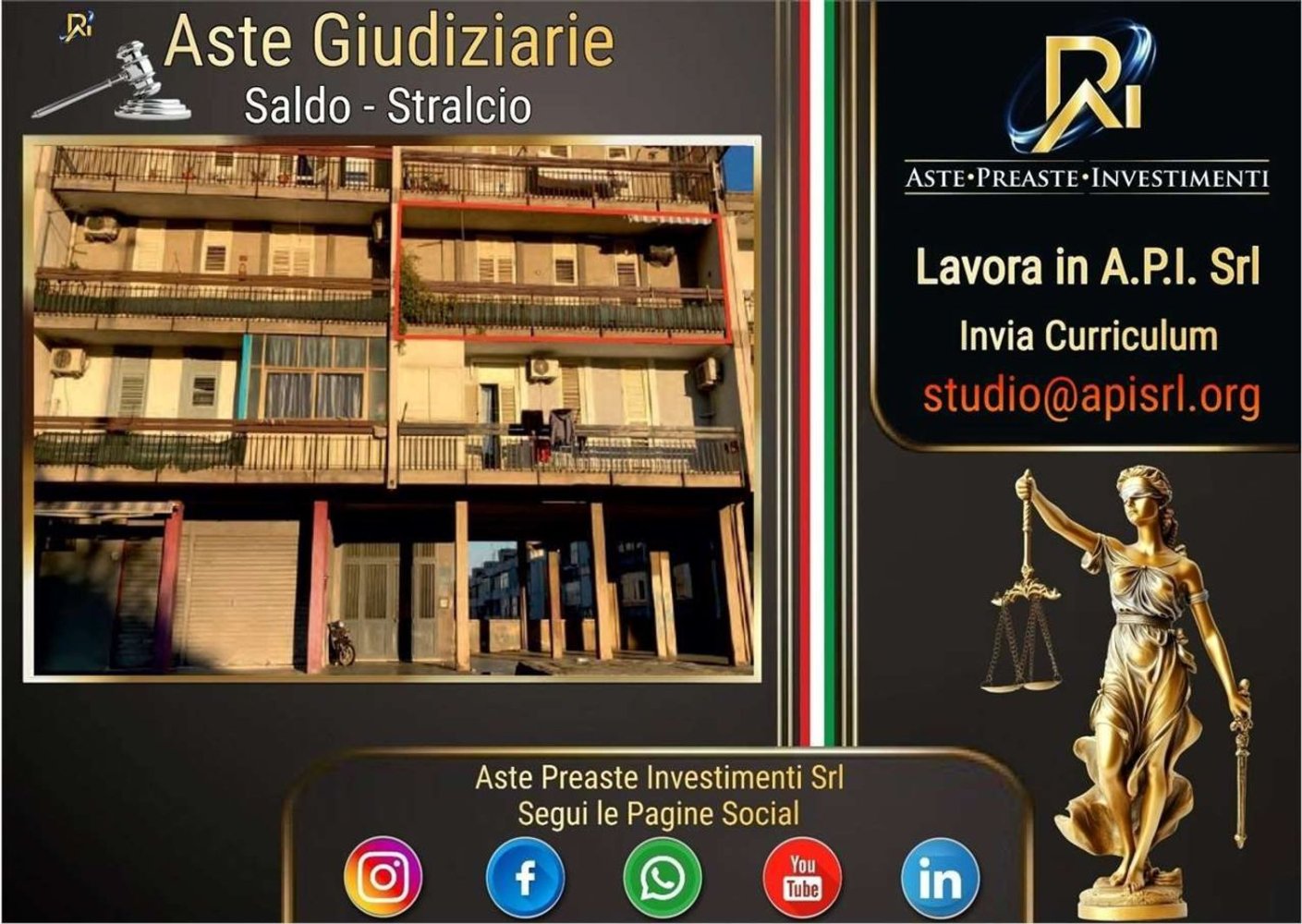 Квартира с 4 комнатами в Катания, Италия № 299013