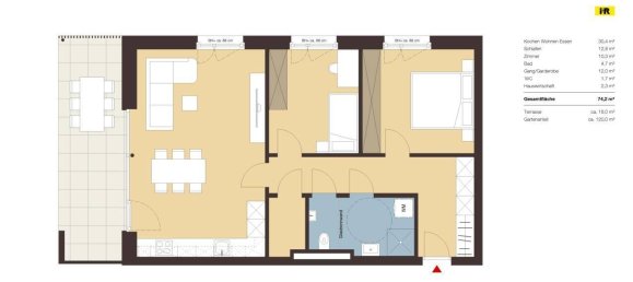 3 rooms Apartment in Dornbirn, Austria No. 187544 3