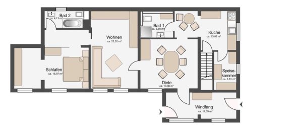 Таунхаус с 2 спальнями в Анхальт-Биттерфельд, Германия № 268250 3