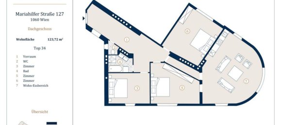 4 rooms Apartment in Mariahilf, Austria No. 128756 12