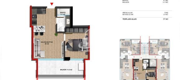 Apartment 1+1 in Alanya, Turkey No. 9158 28