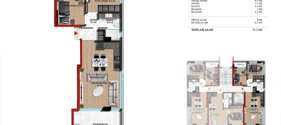 Apartment 1+1 in Alanya, Turkey No. 9158 29