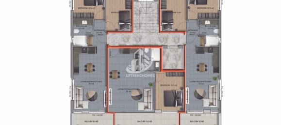 Apartment 1+1 in Alanya, Turkey No. 9158 23