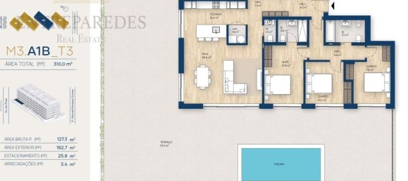 3 Schlafzimmer Wohnung in Vila Nova de Gaia, Portugal, Nr. 147540 49