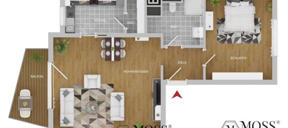 1 Schlafzimmer Wohnung in Freiburg im Breisgau, Germany, Nr. 105575 9