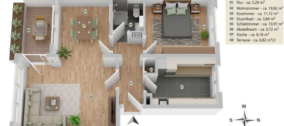 Apartamento de 1 dormitorio en Lower Saxony, Germany No. 356909 20