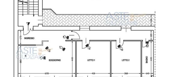 3 rooms Apartment in Crispano, Italy No. 13787 23