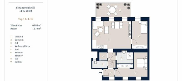 Apartamento de 3 habitaciónes en Penzing, Austria No. 138592 8