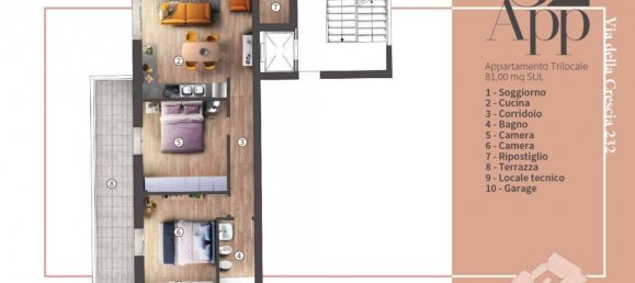 3 rooms Apartment in Campi Bisenzio, Italy No. 35328 5