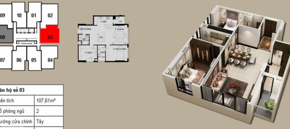 Квартира с 2 спальнями в Бадинь, Вьетнам № 4832 3