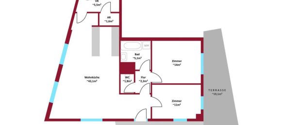 3-Zimmer Wohnung in Favoriten, Austria, Nr. 184384 7