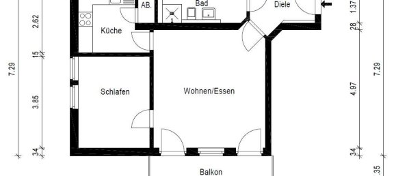 1 Schlafzimmer Wohnung in Wuppertal, Germany, Nr. 64095 19