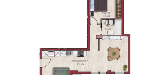 2-salle Appartement à Rome, Italy No. 198748 14