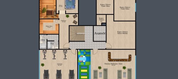 Квартира с 3 комнатами в Аланья, Турция № 10170 20