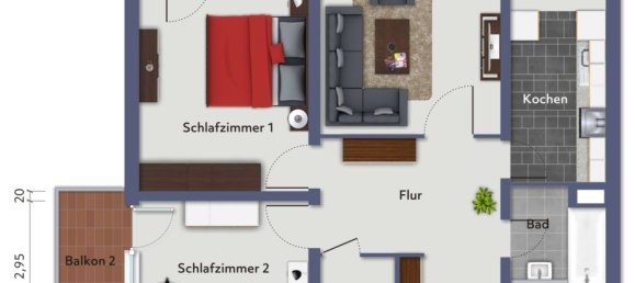 3 Schlafzimmer Wohnung in Mannheim, Germany, Nr. 55590 7