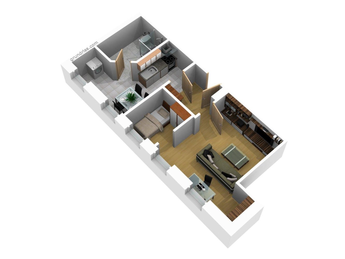 Apartamento T1 em Borde, Germany N.º 259816