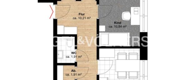 2 غرف نوم شقة في Wandsbek, Germany رقم 37233 12