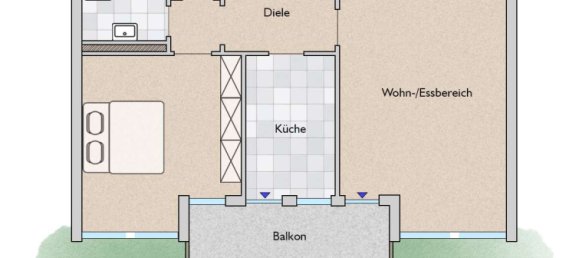 1 bedroom Apartment in Dusseldorf, Germany No. 348547 16