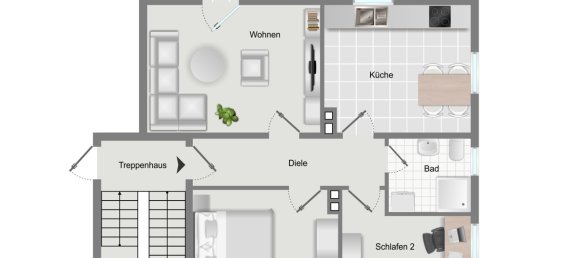 Квартира с 3 комнатами в Нижний Алльгой, Германия № 363958 6