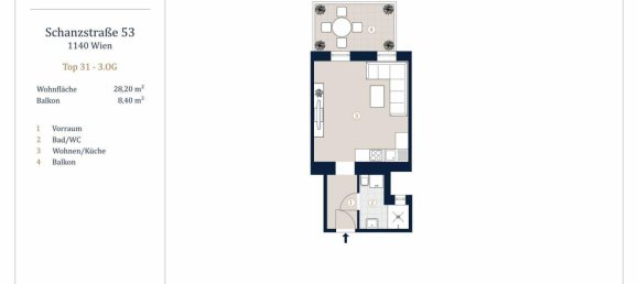 Studio in Penzing, Austria, Nr. 161444 8