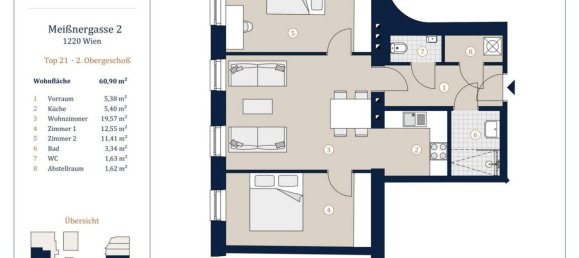 3 rooms Apartment in Vienna, Austria No. 143505 15