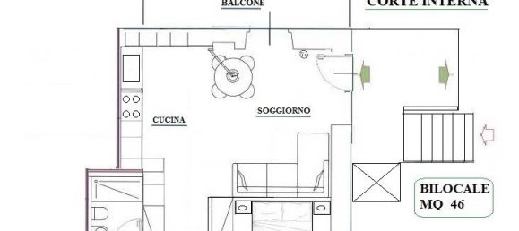 1 chambre Appartement à Turin, Italy No. 125330 18