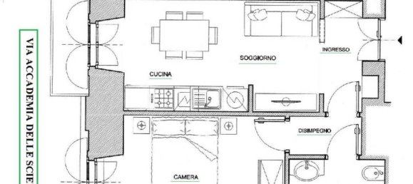 1 chambre Appartement à Turin, Italy No. 125330 37