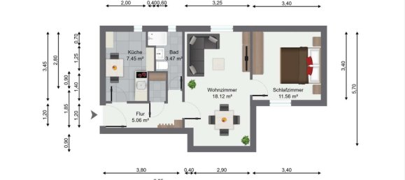 Apartamento de 2 habitaciónes en Wittenau, Germany No. 237303 14