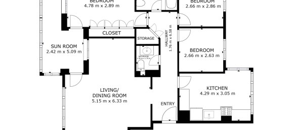 3 chambres Appartement à Zaragoza, Spain No. 65256 23