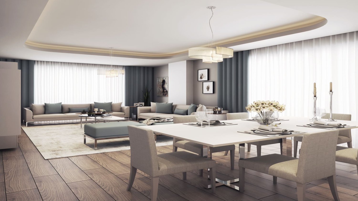 شقة 2+1 في 212 Sea Palm — жилой комплекс в самом красивом приморском посёлке Стамбула, Istanbul, Turkey رقم 35686