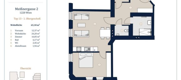 2 rooms Apartment in Vienna, Austria No. 153493 5