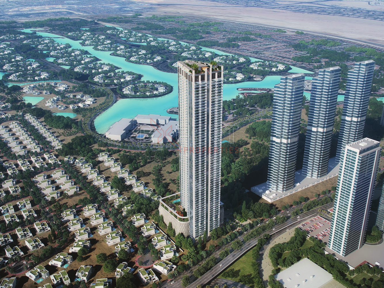 Apartamento de 1 dormitorio en Verde Residences, Jumeirah Lake Towers, UAE No. 60147