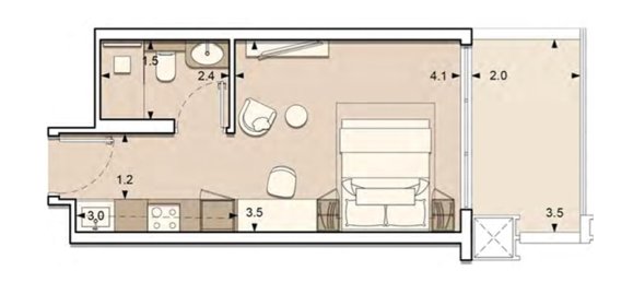 Studio à Lume Residence, Jumeirah Village Circle, UAE No. 65285 2