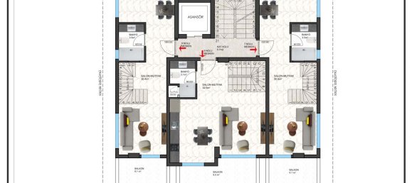 2 rooms Apartment in Demirtas, Turkey No. 11027 11