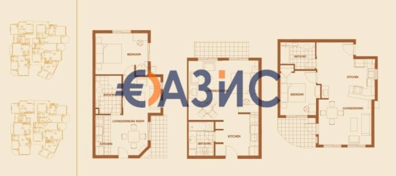 3 غرف نوم شقة في Obzor, Bulgaria رقم 893 2