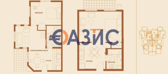 3 غرف نوم شقة في Obzor, Bulgaria رقم 893 5