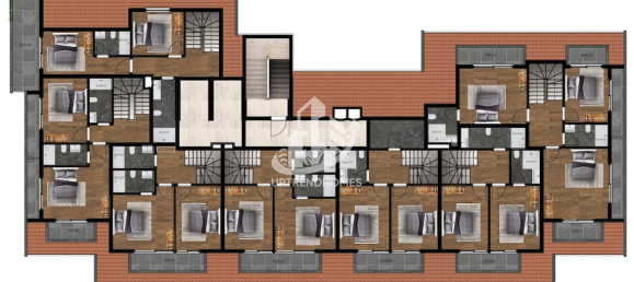 Penthouse 1+1 in Tosmur, Turkey, Nr. 12784 20