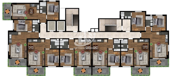 Penthouse 1+1 in Tosmur, Turkey, Nr. 12784 19