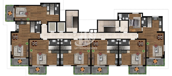 Penthouse 1+1 in Tosmur, Turkey, Nr. 12784 21