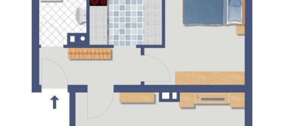 2-Zimmer Wohnung in Düsseldorf, Germany, Nr. 9552 4