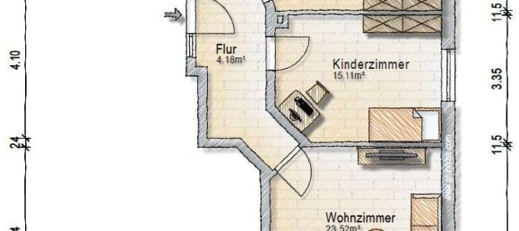 Apartamento de 3 divisões em Lower Saxony, Germany N.º 361857 11