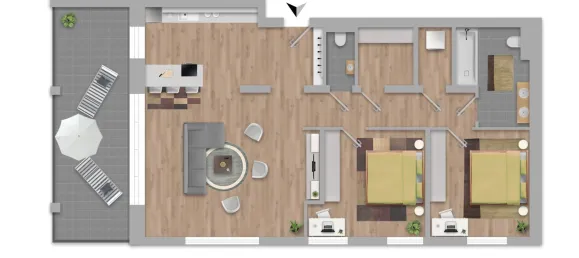 3غرفة شقة في Favoriten, Austria رقم 155081 26