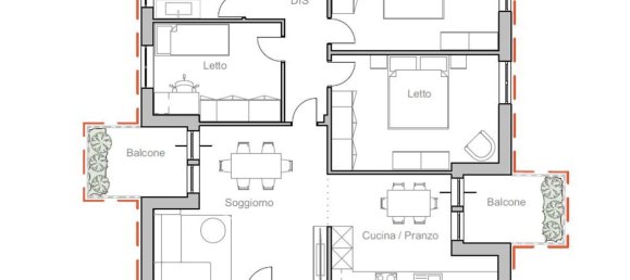 5 rooms Apartment in Rimini, Italy No. 276165 48