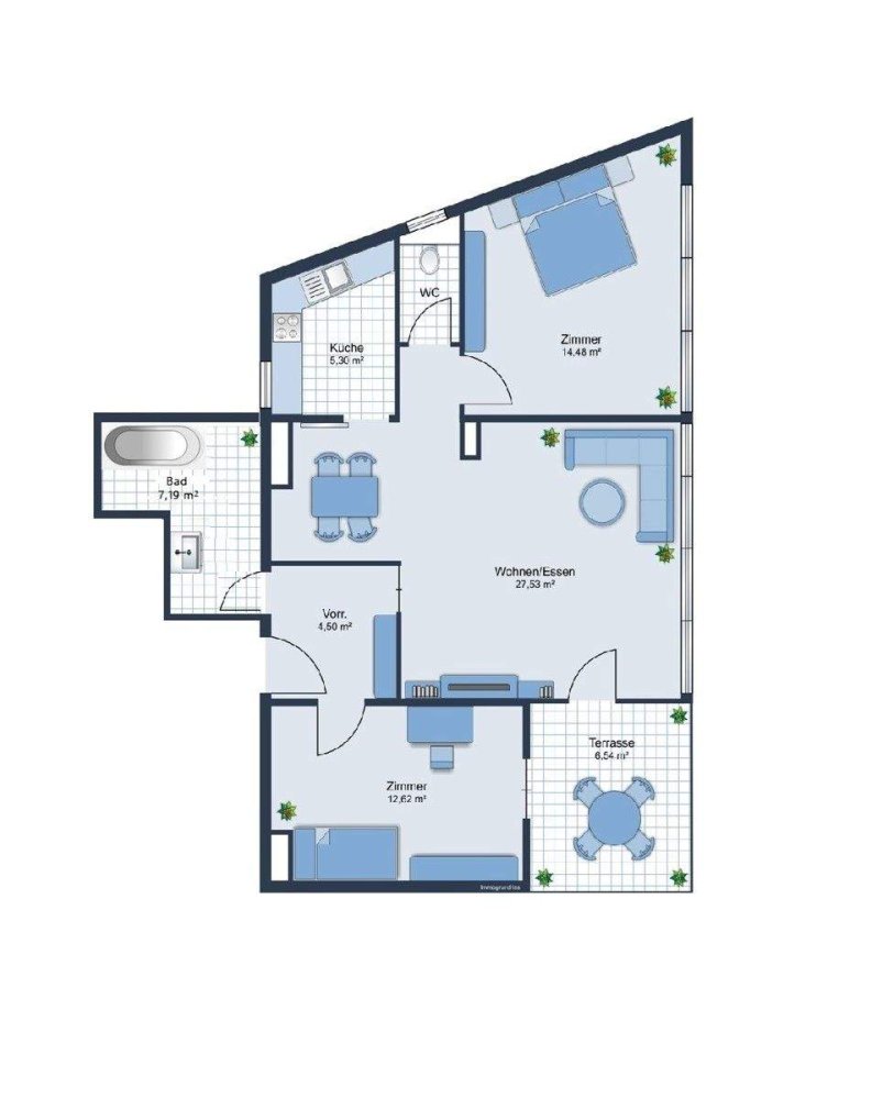 3 rooms Apartment in Innsbruck-Stadt, Austria No. 115909