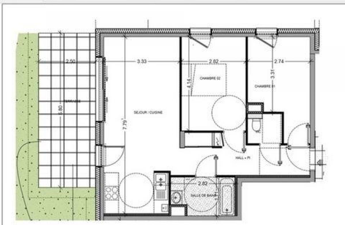 2 chambres Condo à Annemasse, France No. 31394