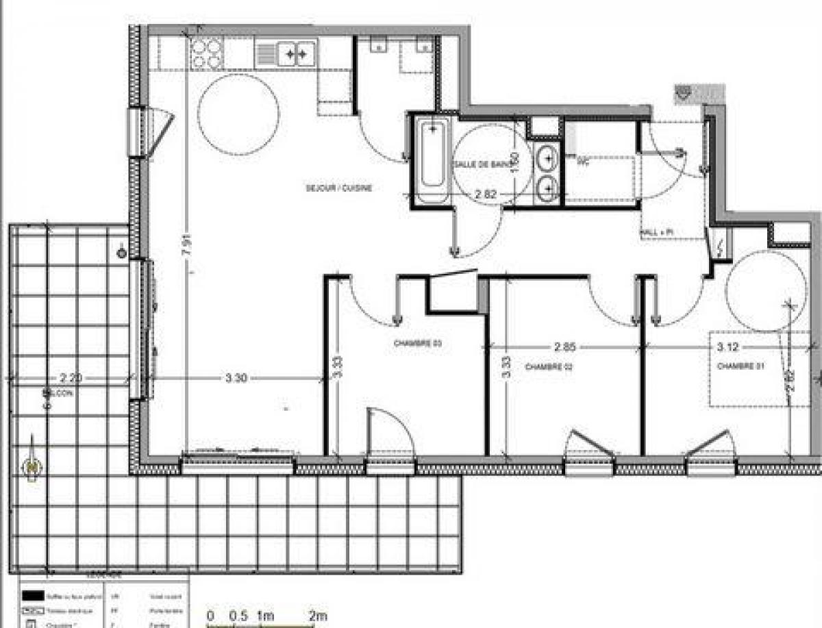 Condominio de 3 dormitorios en Annemasse, France No. 37704